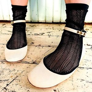 Miu Miu Ankle Buckle Strap Flats